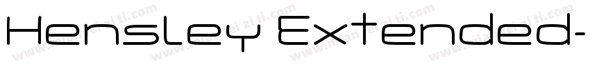 Hensley Extended字体转换